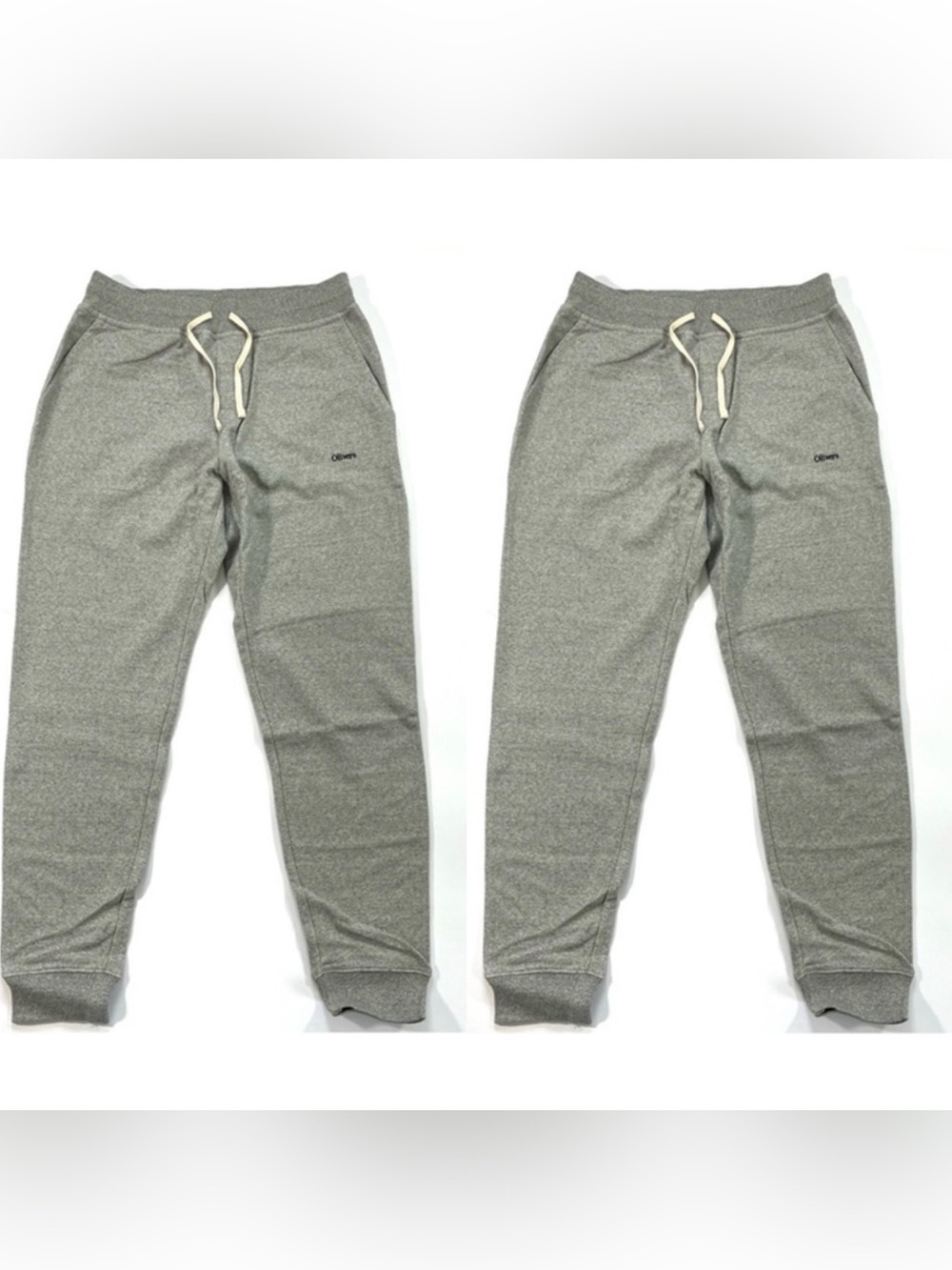 Lot of 2 Olivers Apparel Jogger Sweatpants Grey Terry